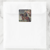 Philip II von Sieg gekrönt, 1628 Quadratischer Aufkleber (Tasche)