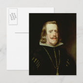 Philip IV, Spanien, um 1656 Postkarte (Vorne/Hinten)