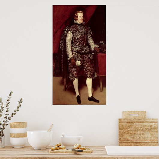 Philip IV von Spanien in Brown und Silver Poster (Küche)