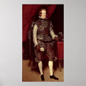 Philip IV von Spanien in Brown und Silver Poster (Vorne)