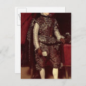 Philip IV von Spanien in Brown und Silver Postkarte (Vorne/Hinten)