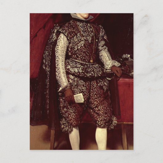 Philip IV von Spanien in Brown und Silver Postkarte (Vorderseite)