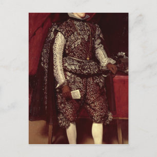 Philip IV von Spanien in Brown und Silver Postkarte
