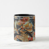 Philip Jacobs Fabric Snow Leopard Designs Rooster Tasse (Zentrum)