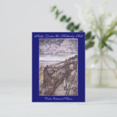 Philip Larkin Auf dem Motherby Hill Art Postcard Postkarte (Stehend Vorderseite)