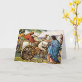 philip und der Mann in einem Kampfwagen Grußkarte Karte (Gelbe Blume)