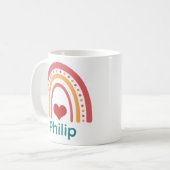 Philip Vintag Boho Rainbow Kaffeetasse (Vorderseite Links)