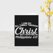 Philipans 4 13 I Can Do All Things Through Christ Karte (Gelbe Blume)