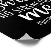 Philipans 4_13 Jesus _ I Can Do All Things Through Poster (Ecke)