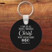 Philipans 4_13 Jesus _ I Can Do All Things Through Schlüsselanhänger (Vorderseite)