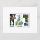 PHILIPINES CEBU/BOHOL MAP POSTKARTE (Vorderseite)