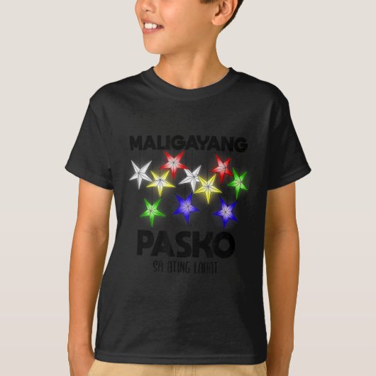 Philipnes Linas Filino Christmas Parol Xmas Pasko T-Shirt (Vorderseite)
