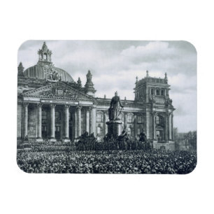 Philipp Scheidemann (1865-1939) gibt eine Adresse Magnet
