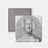 Philippa von Hainault Magnet (Vorderseite/Rückseite)