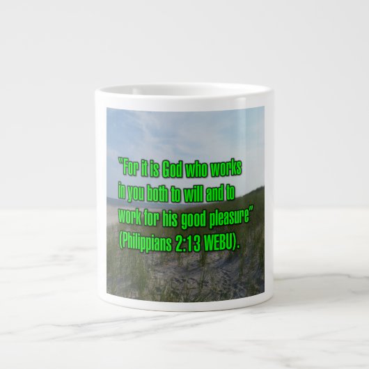 Philipper 2:13 WEBU Tasse (Vorderseite)