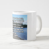 Philipper 2:9-11 WEBU Mug Jumbo-Tasse (Vorderseite Rechts)