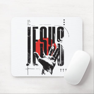 Philipper 2:9 Name Über Allen Namen Retro Grunge Mousepad