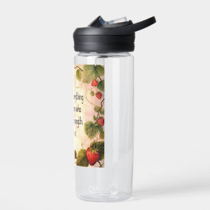 Philipper 4:13 Bibelvers auf zeitlosem Design Trinkflasche