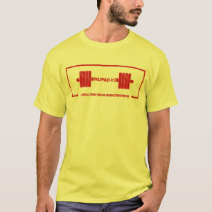 Philipper 4:13 Christian Barbell Kraft T-Shirt