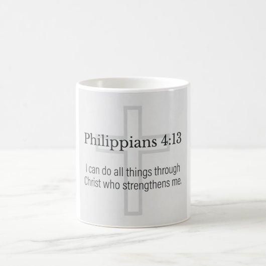 Philipper 4:13 Christlicher Kaffeebecher Kaffeetasse (Mittel)