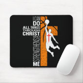 Philipper 4_13 Christliches Basketball Religiöse B Mousepad (Mit Mouse)