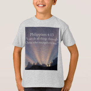 Philipper 4:13 Christliches Kindershirt T-Shirt