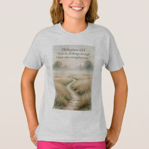 Philipper 4:13 Christliches Mädchen-T-Shirt T-Shirt