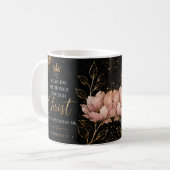 Philipper 4:13 Florale christliche Tasse (Vorderseite Links)