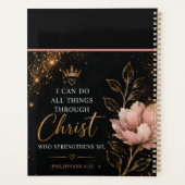 Philipper 4:13 Floraler christlicher  Planer (Rückseite)