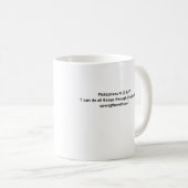 Philipper 4:13 Jesus Tasse (VorderseiteRechts)