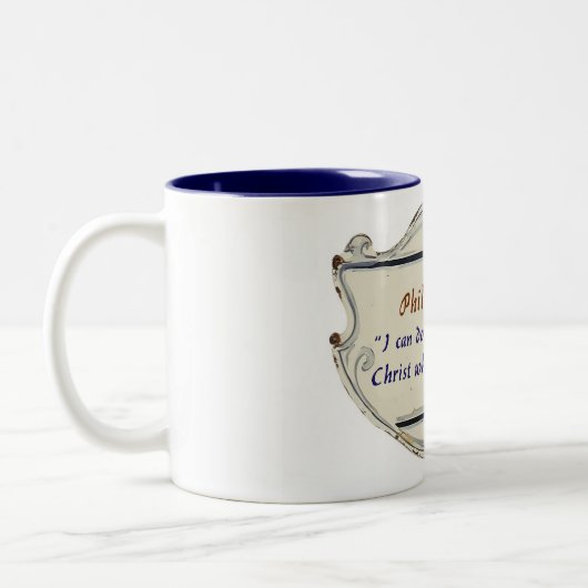 Philipper 4:13 Schild Kaffeetasse (Links)