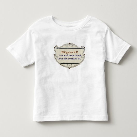 Philipper 4:13 Schild Kinder T-Shirt (Vorderseite)