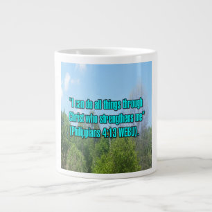 Philipper 4:13 WEBU Mug Jumbo-Tasse