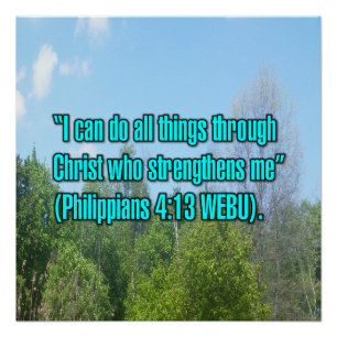 Philipper 4:13 WEBU Poster