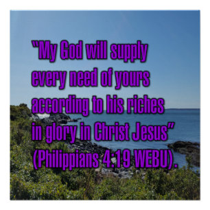 Philipper 4:19 WEBU Poster