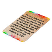 Philipper 4:6-7 Bibelvers  Magnet (Linke Seite)