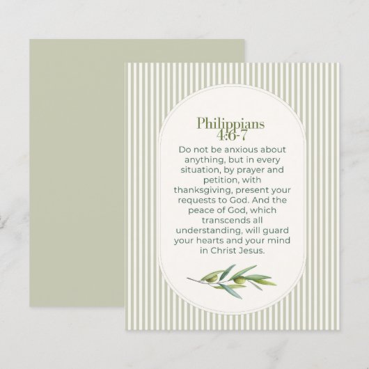 Philipper 4:6–7 Christliches Ermutigungsgeschenk (Vorne/Hinten)