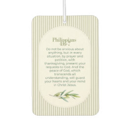 Philipper 4:6–7 Christliches Ermutigungsgeschenk Autolufterfrischer
