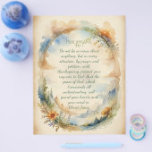Philipper 4:6–7 Christliches Ermutigungsgeschenk Flyer (Einzeln)