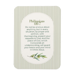 Philipper 4:6–7 Christliches Ermutigungsgeschenk Magnet