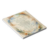 Philipper 4:6–7 Christliches Ermutigungsgeschenk Notizblock (angewinkelt)