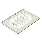 Philipper 4:6–7 Christliches Ermutigungsgeschenk Notizblock (Linke Seite)