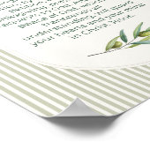 Philipper 4:6–7 Christliches Ermutigungsgeschenk Poster (Ecke)