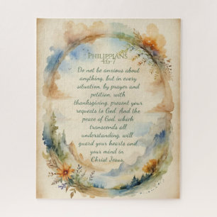 Philipper 4:6–7 Christliches Ermutigungsgeschenk Puzzle
