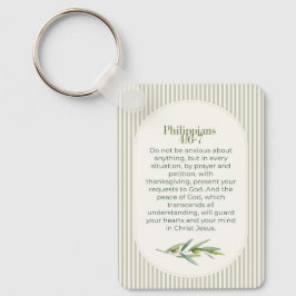 Philipper 4:6–7 Christliches Ermutigungsgeschenk Schlüsselanhänger