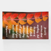Philipper 4:6–7 Herbst-Friedens-Schriftzug-Design Banner (Horizontal)