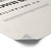 Philipper 4:6, Bibelvers, Moderne Bibel, Schrift Poster (Ecke)