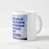 Philipper 4:6 WEBU Mug Jumbo-Tasse (Vorderseite Rechts)
