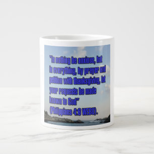 Philipper 4:6 WEBU Mug Jumbo-Tasse