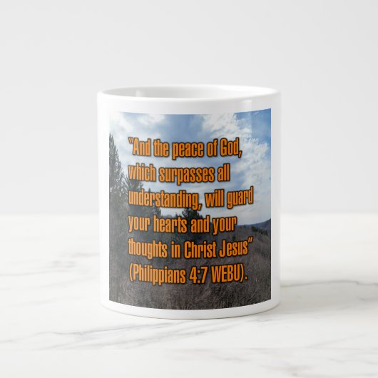 Philipper 4:7 WEBU Tasse (Vorderseite)